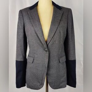 Rag & Bone Women’s Gray Black Wool Blazer Size: 2